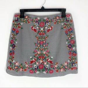 Altar’d State Floral Embroidered Mini Skirt
